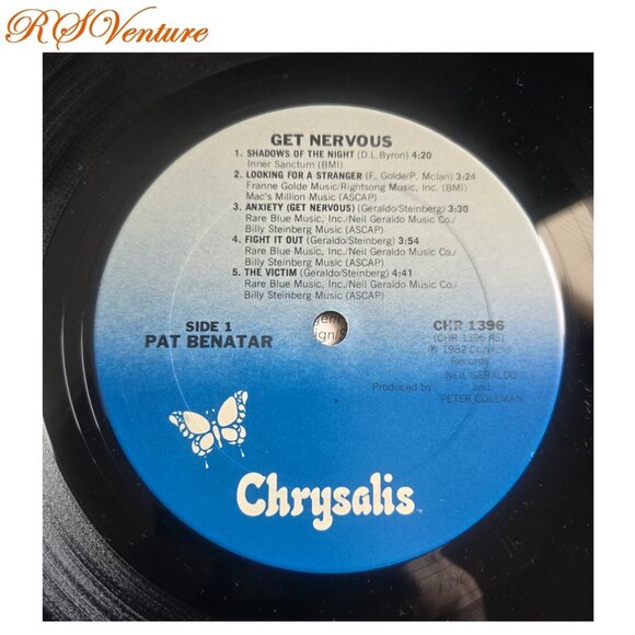 Vintage 1982 Pat Benatar "GET NERVOUS" LP Album - Picture 2 of 6